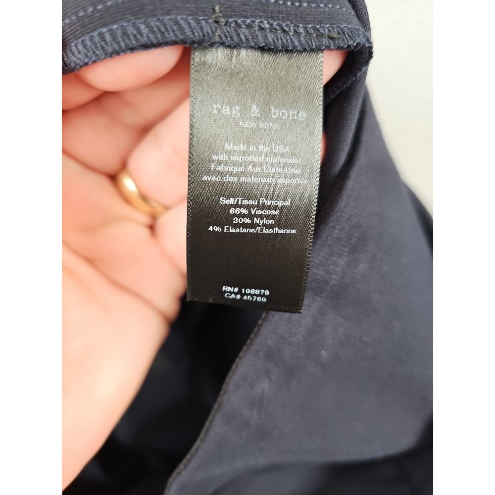 Rag & Bone Simone Ankle Lace Up Pants Women's Size 10 30x24.5 Navy Blue - Picture 5 of 9